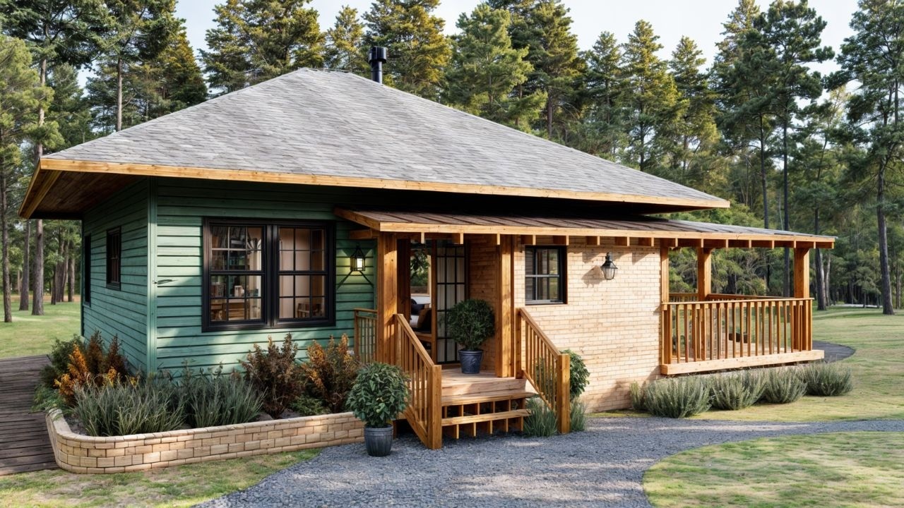 800 Sqft of Pure Comfort: Small House Plan for Cozy Livin