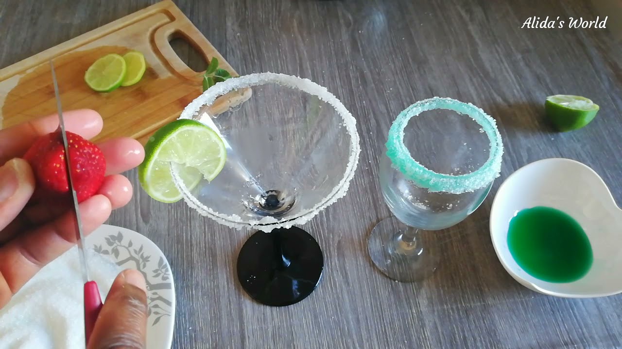Astuce pour givrer un verre avec du sucre