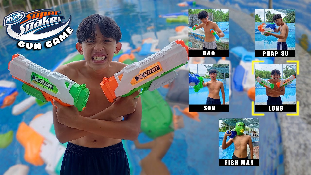 NERF GUN GAME | SUPER SOAKER EDITION 1.0 (Nerf First Person Shooter)