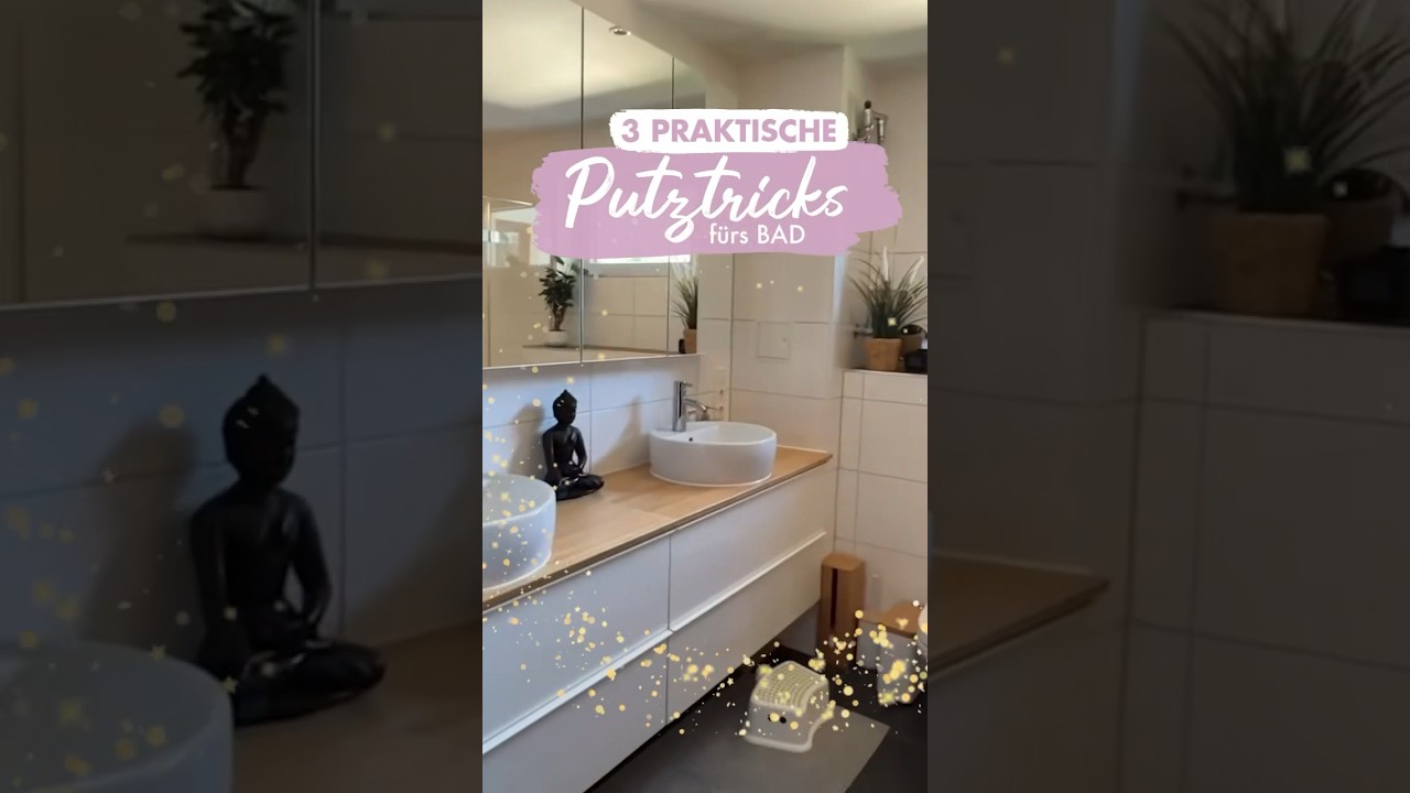 3 praktische Putztricks f&uuml;rs Bad 🤩Damit wird alles blitzeblank✨ #cleaning #clean
