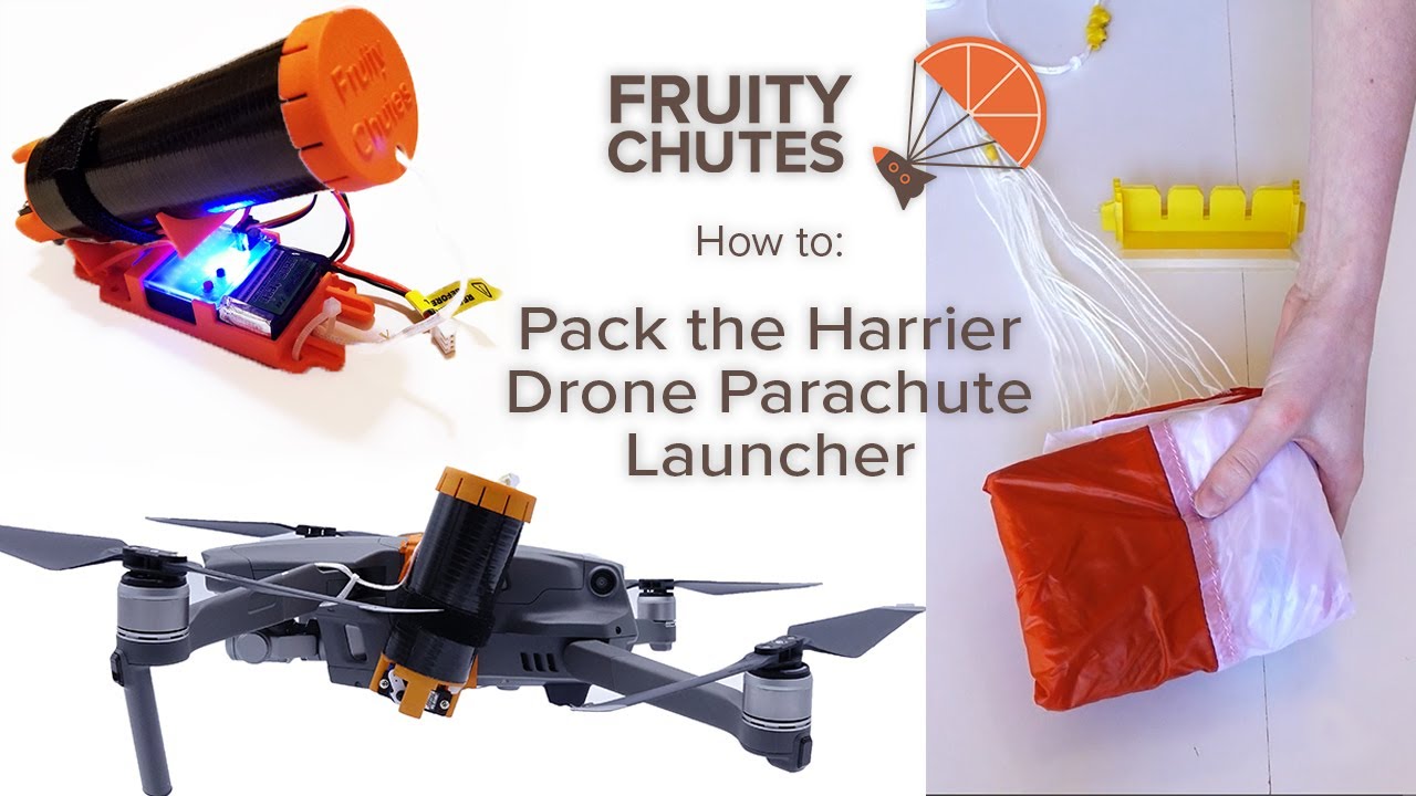 How to Pack the Harrier Drone Parachute Launcher | Fruity Chutes Tutorials