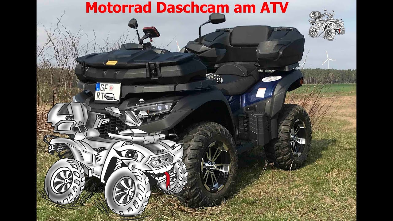 Unser ATV TGB Blade 1000, bekommt zwei Dashcams