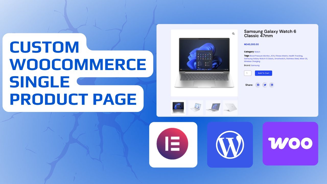 How to Design a Custom Single Product Page in WooCommerce using Elementor