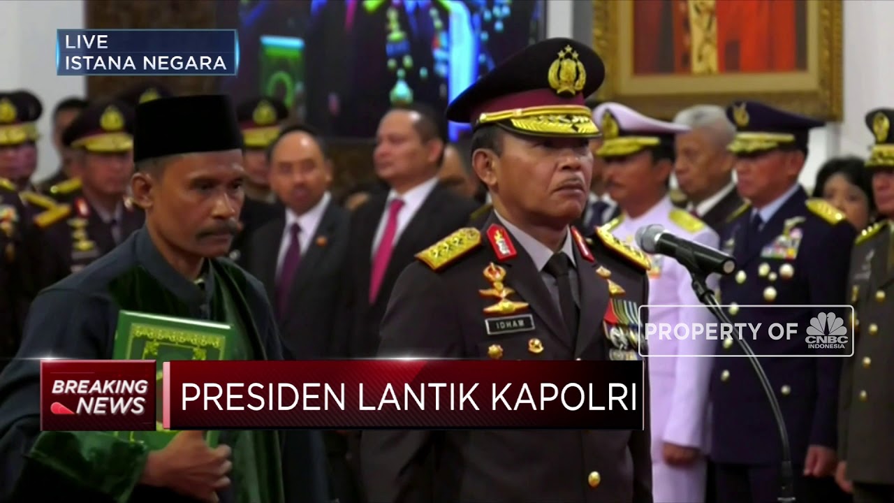 Presiden Jokowi Lantik Idham Azis Jadi Kapolri