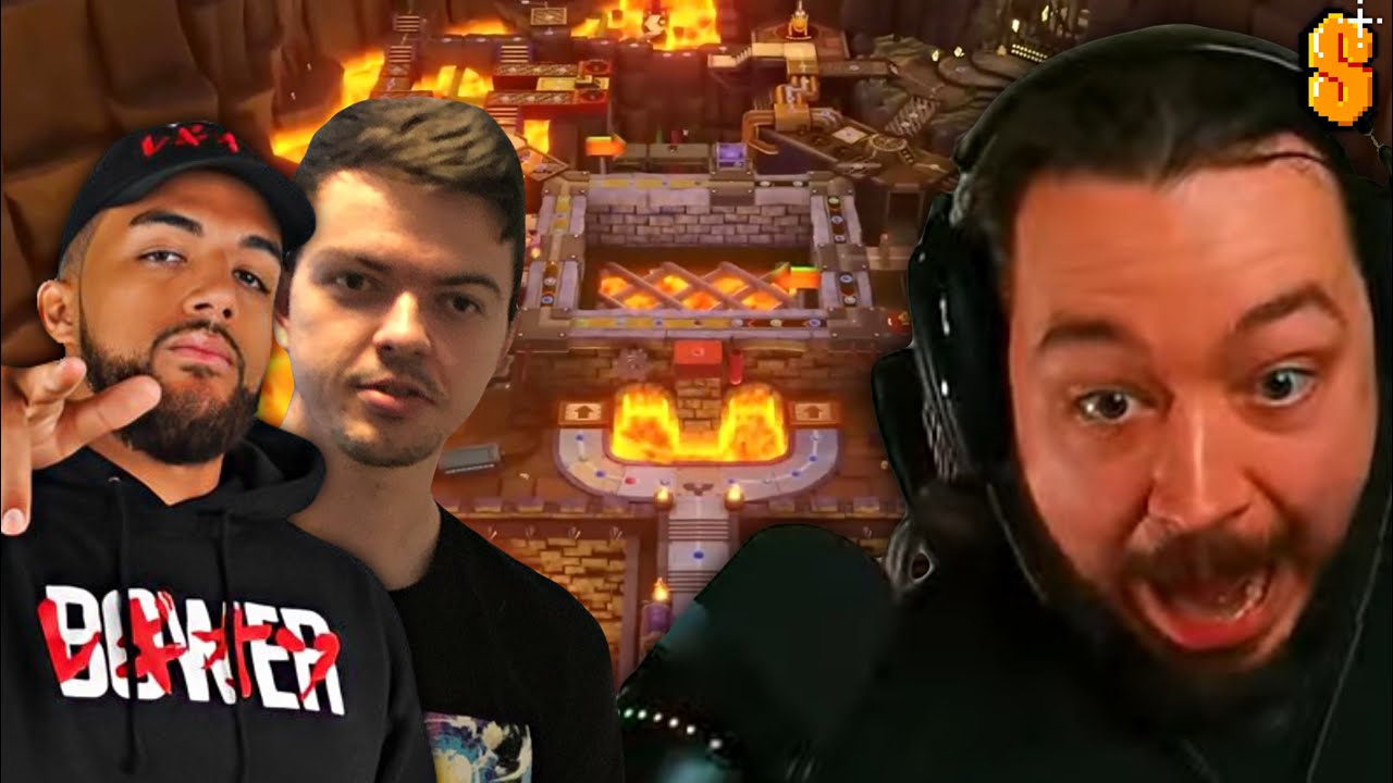 THREE IDIOTS VS ME! Super Mario Party Jamboree W/ The SQUAD