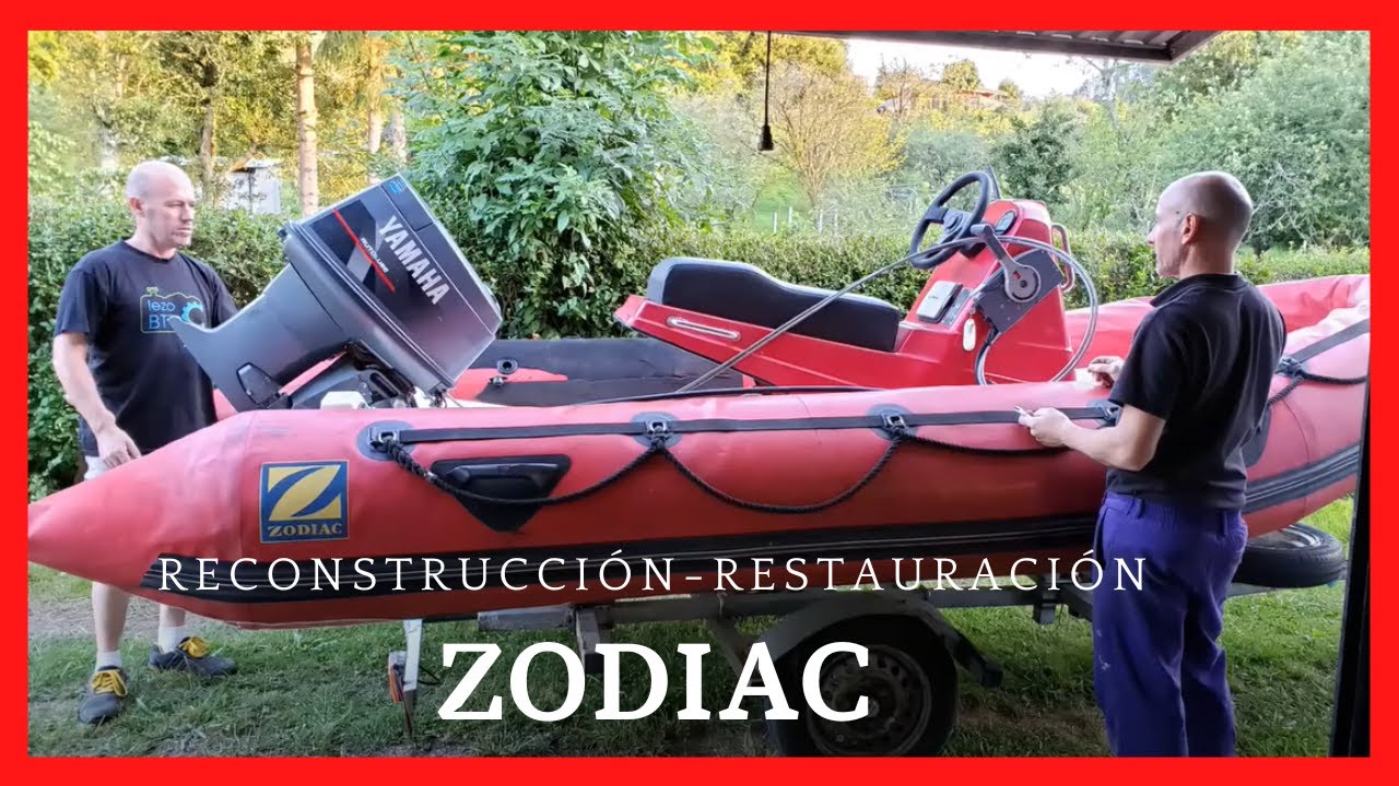 Reconstrucción-Restauración manual de una vieja Zodiac! 🚤