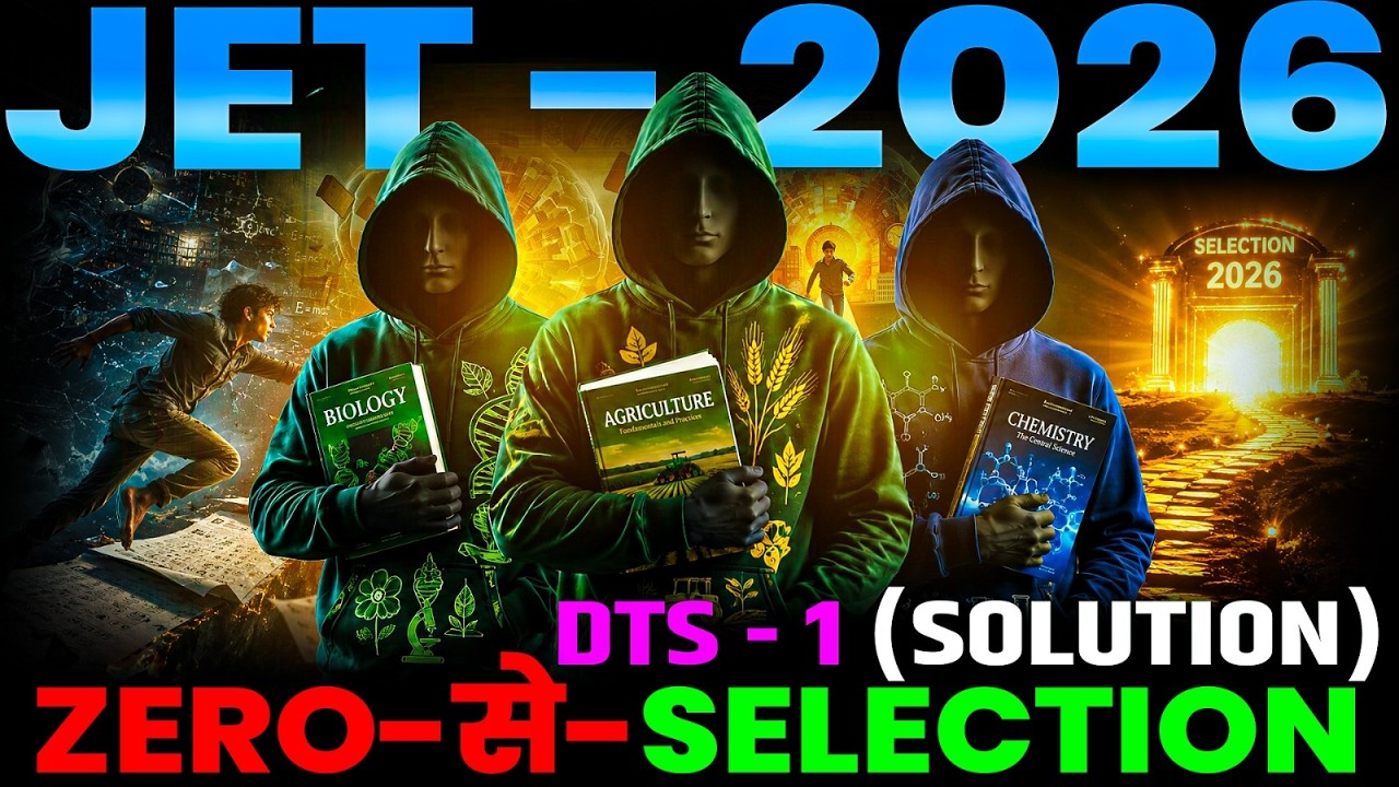 JET 2026 Selection के लिए ये Questions जरूर करें | DTS Test-1 Solution #jet2026preparation #jet2026