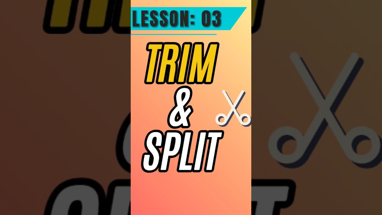How to Trim and Split clips in Inshot - Lesson 03 Inshot Tutorial #inshot