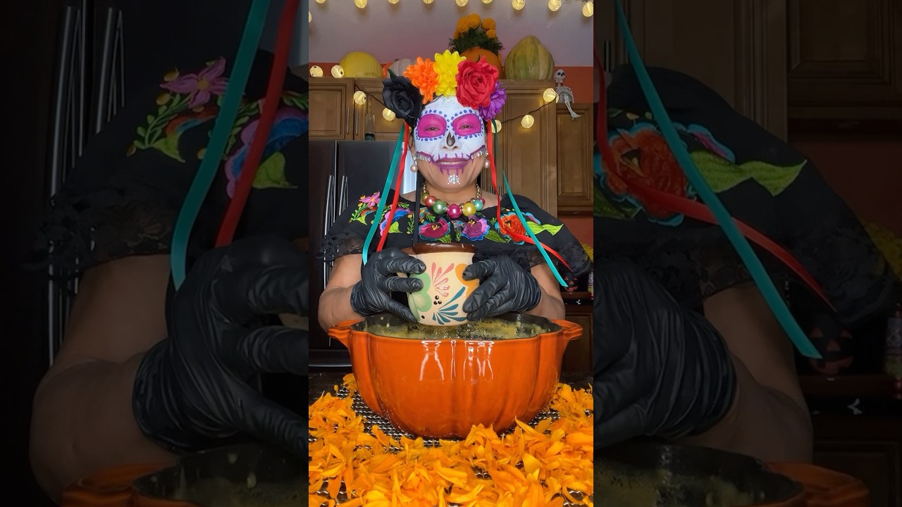 Atole de flor de cempasúchil