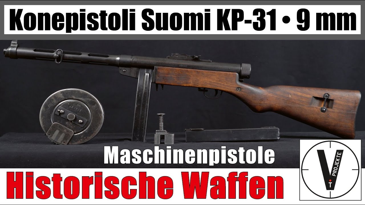 Historische Waffen • Konepistooli Suomi KP/-31 • Vorstellung deutsch WKII • auf der Range