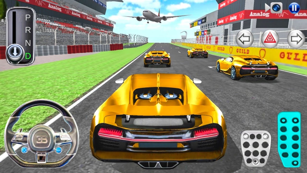New Golden Bugatti Chiron Racing Track Driving - 3D Driving Class 2026 - Supercar Game - 3D games