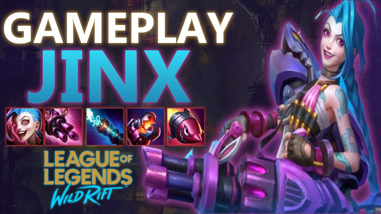 Wild Rift Gameplay BR JINX ADC - MOBA MOBILE LEAGUE OF LEGENDS  para Android - jogo gratuito mobile