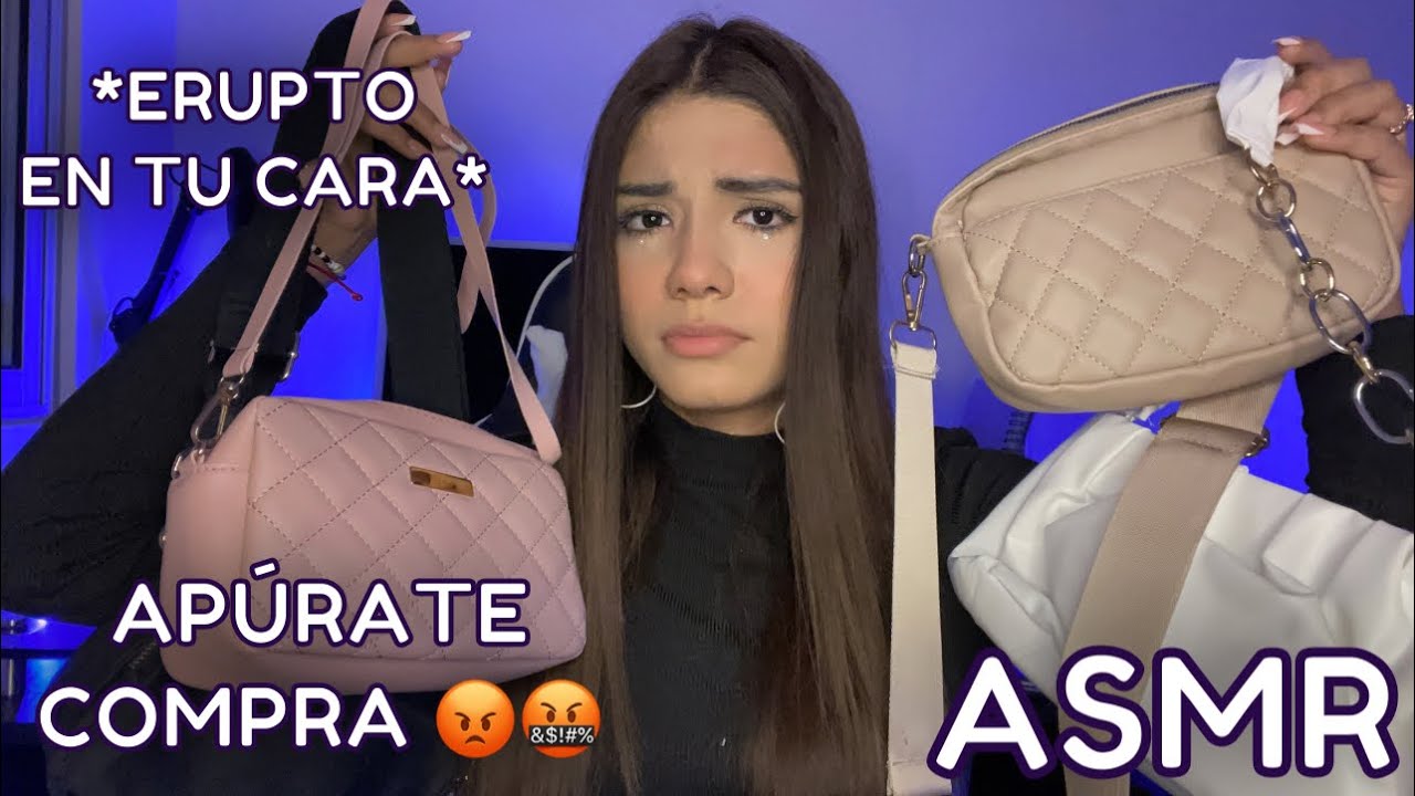ASMR roleplay ESPAÑOL / VENDEDORA ANTIPÁTICA TE VENDE CARTERAS LUJOSAS