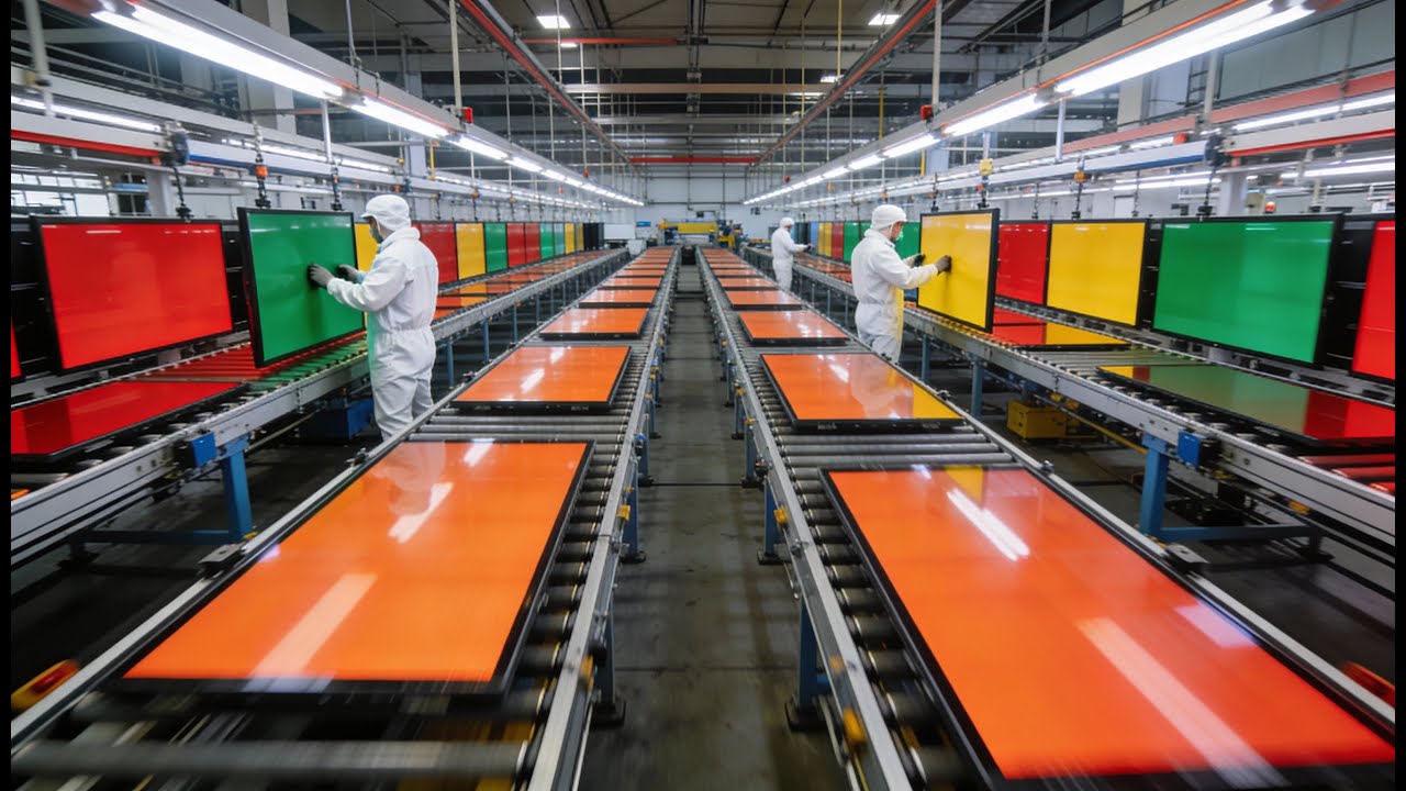 Inside a Modern Display Factory: From Glass Panels to High-Resolution Screens (Full Process)