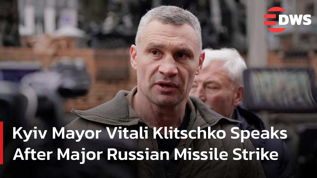Kyiv Mayor Vitali Klitschko Speaks After Russian Missile Barrage | DWS News | AC1F