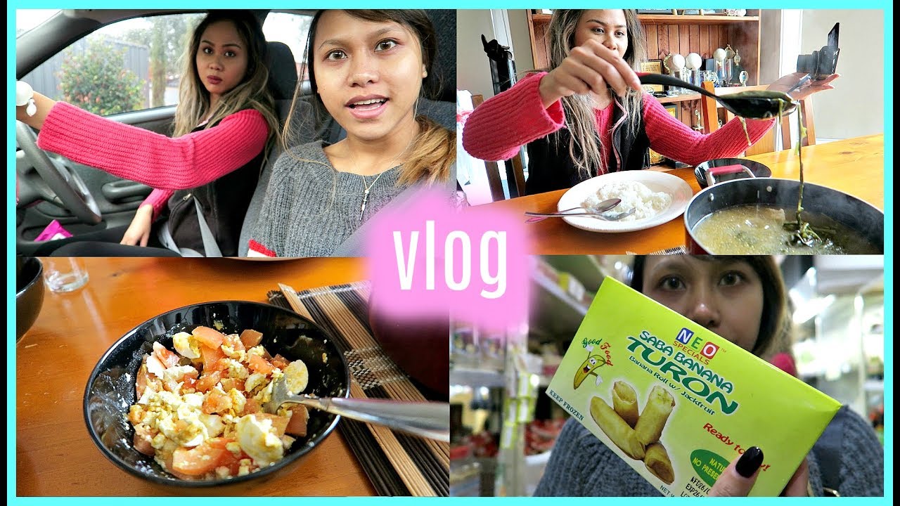 FILIPINO FOOD TRIP (SINIGANG + ITLOG MAALAT + BILO BILO) ❤️ | rhazevlogs