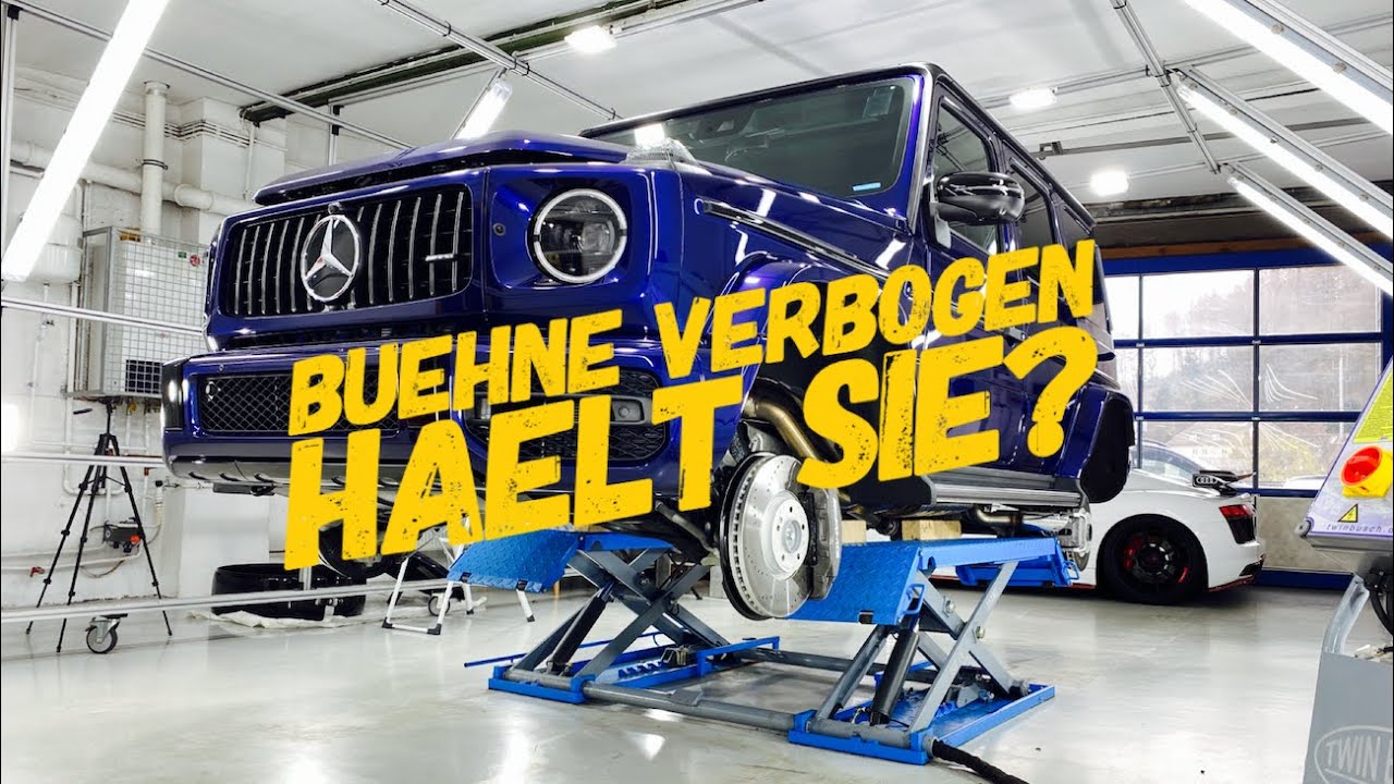 ÜBERLASTUNG Hebebühne TWIN BUSCH mit G 63 AMG // Paddy poliert VLOG