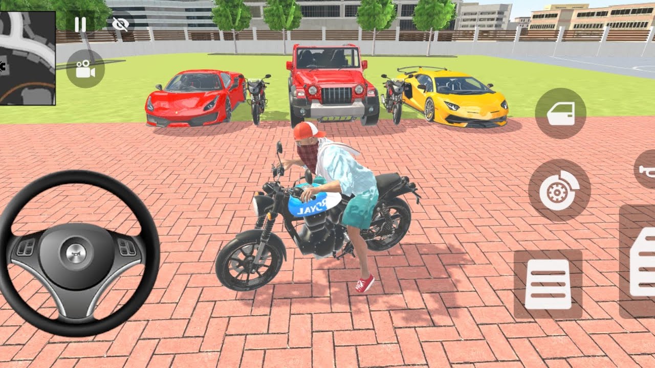 🎮Franklin order by 2️⃣ super car and 2️⃣ pulser bike 👑 Indian 🇮🇳bike 💥Theft Auto simulator!🎮