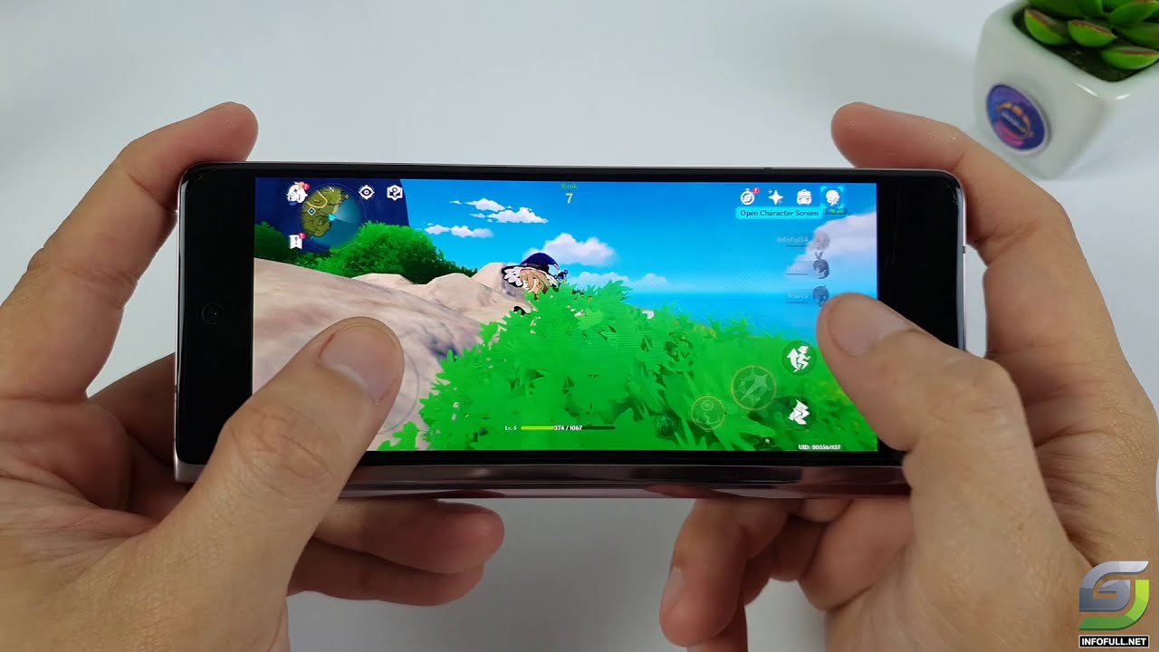 Samsung Galaxy Z Fold 2 5G test game Genshin Impact | Snapdragon 865+