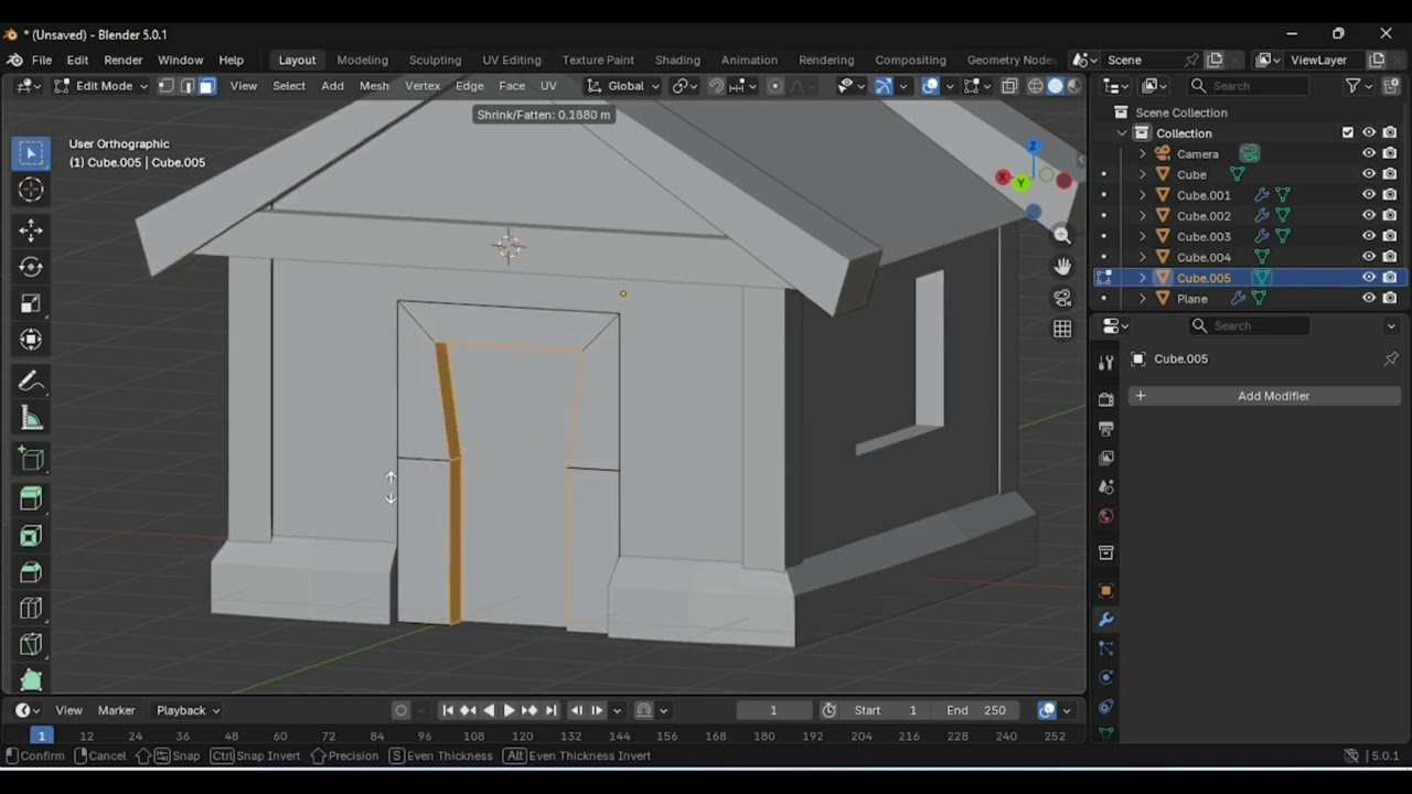 Creating a Basic House in Blender | My first 3D model