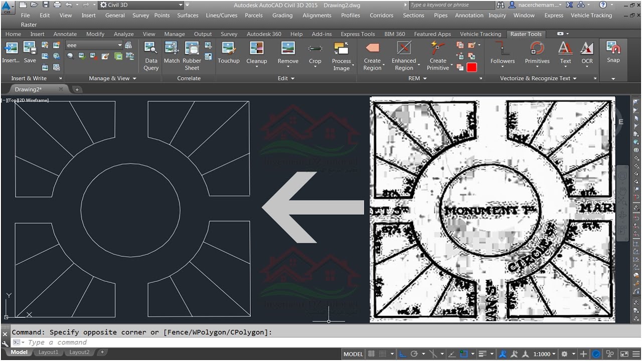 How to Clean and convert Scanned image plan Into AutoCAD Drawings File