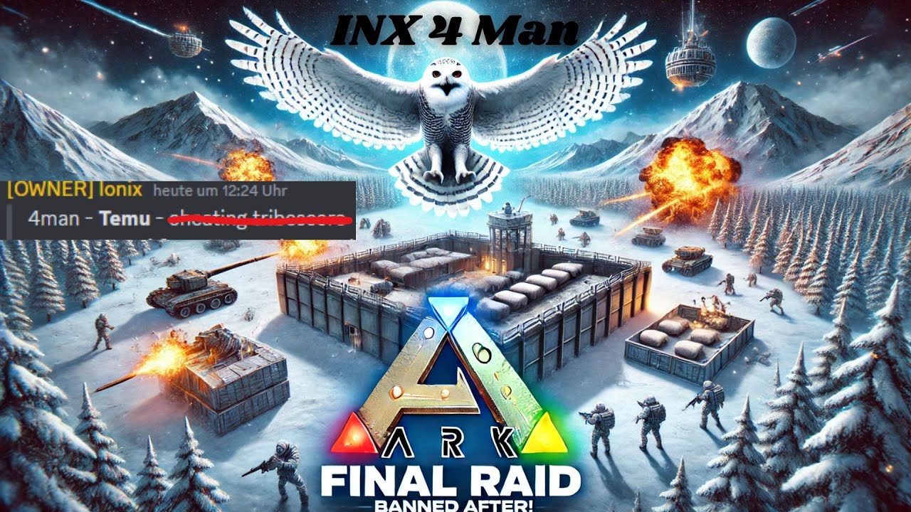 Der letzte Raid ... Wir sind Ban... 🤬 | Ark INX 4 Man