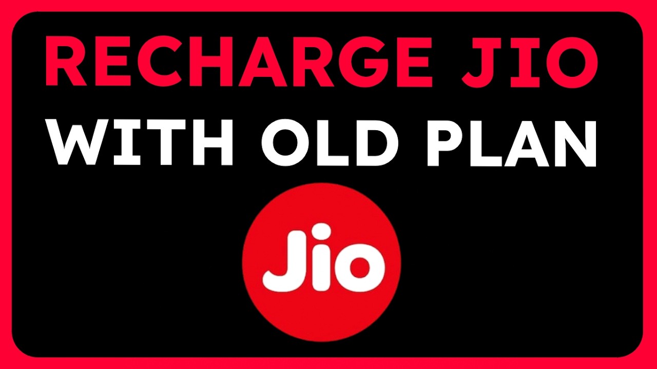 How to Recharge Jio with Old Plans