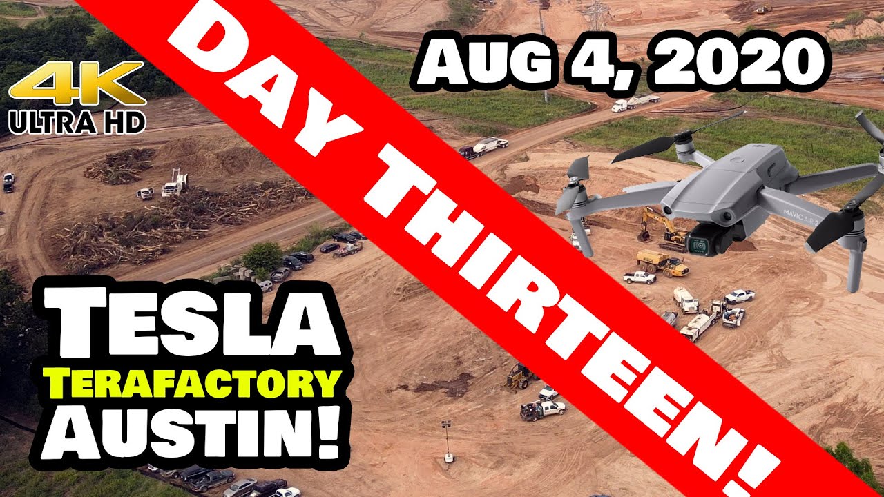 Tesla Gigafactory Austin 4K 8/4/20 - Tesla Terafactory Austin TX - Points of Interest Edition!