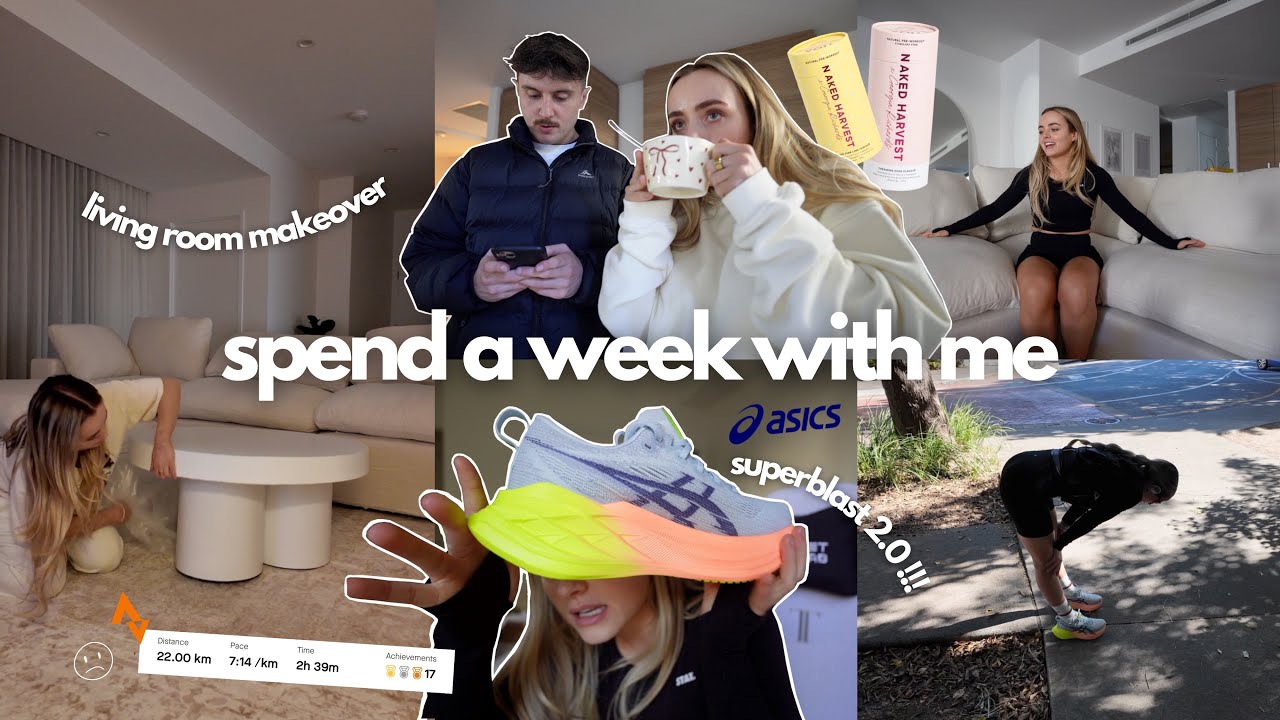 spend a week with me: living room makeover, marathon struggles, new superblasts! naked harvest event