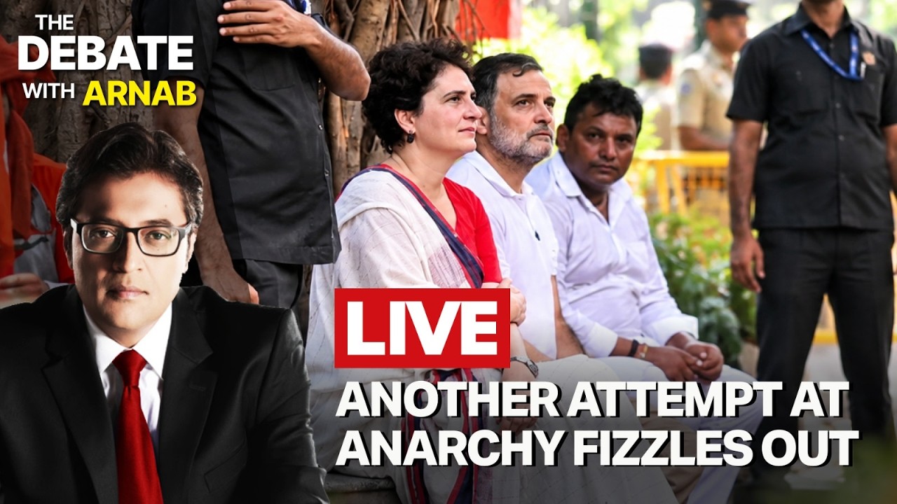Debate With Arnab LIVE: Rahul Gandhi Lays Siege At AIR HQ, Protests Or Content Gig?