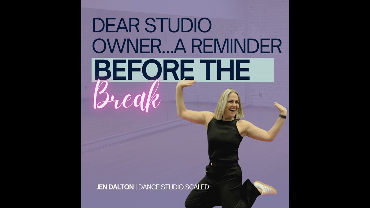 Dear Studio Owner…A Reminder Before the Break