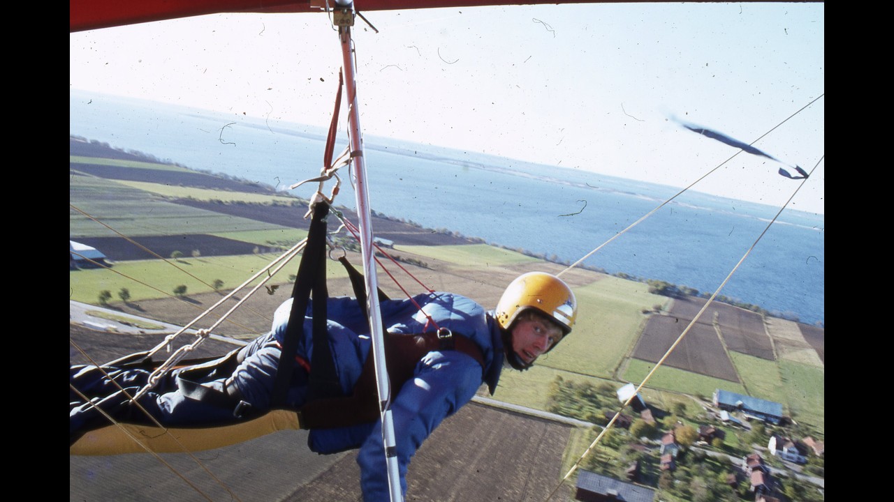 Hang Glider1978-1980 cirka, min första häng glidar drake.