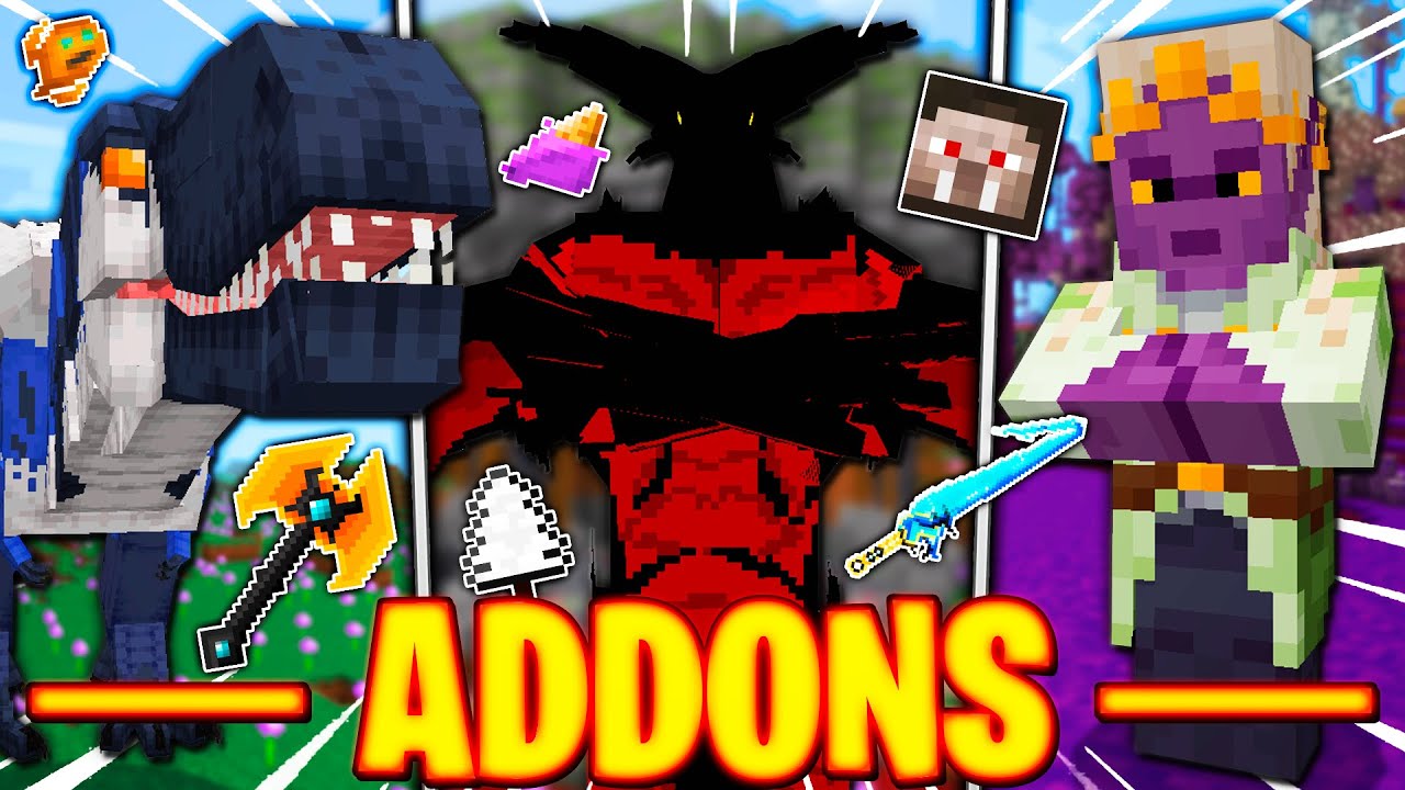 🦖TOP 6 MEJORES ADDONS [MODS] para MINECRAFT PE 1.18 - 1.18.2🌟 BOSSES, DECORACI&Oacute;N Y M&Aacute;S!