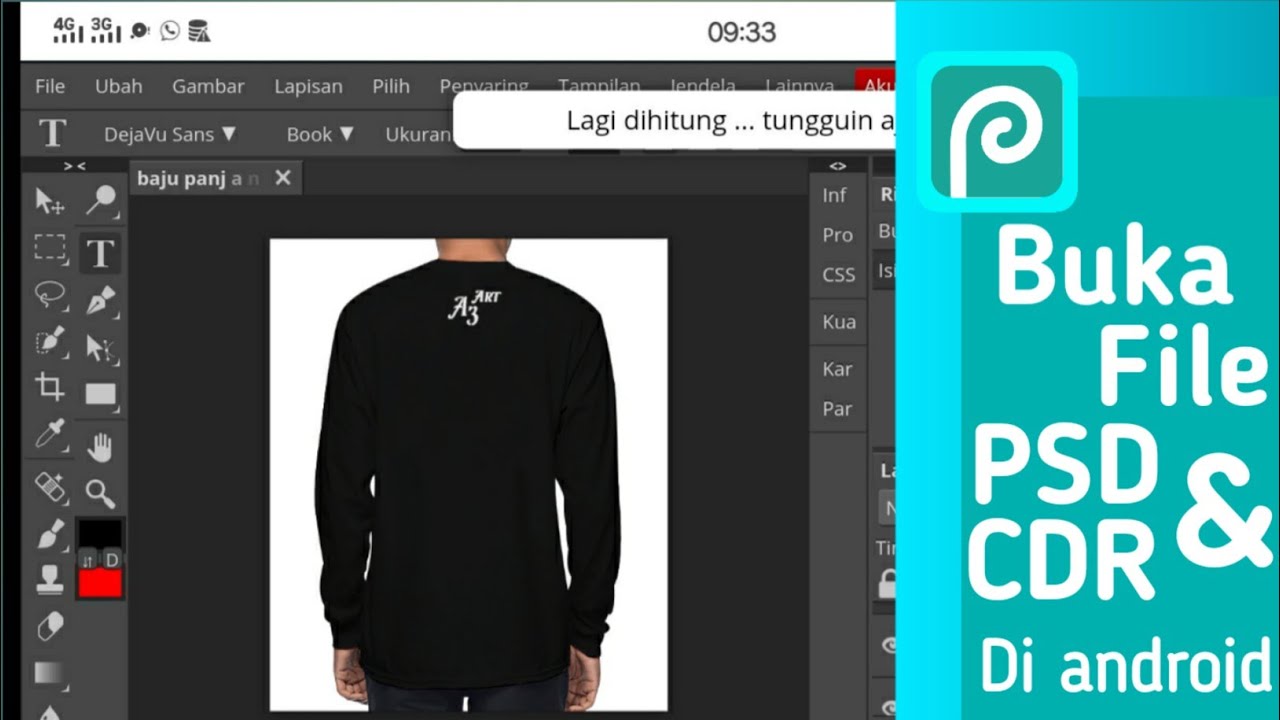 How to open PSD, CDR files on an Android phone