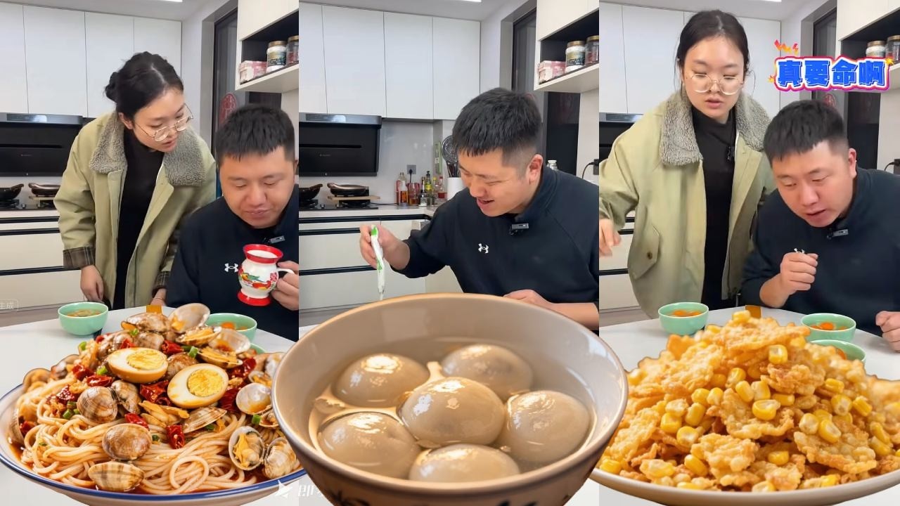 这毛病看来是改不了了，给他三碗他还是不够？大过节的居然这样！【小叶很会吃】