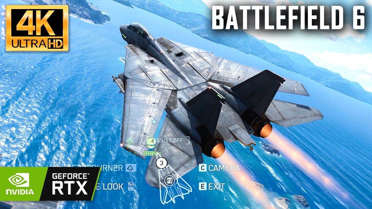 Battlefield 6 : F-14 Tomcat Jet Gameplay [ 4K OVERKILL GRAPHICS ]