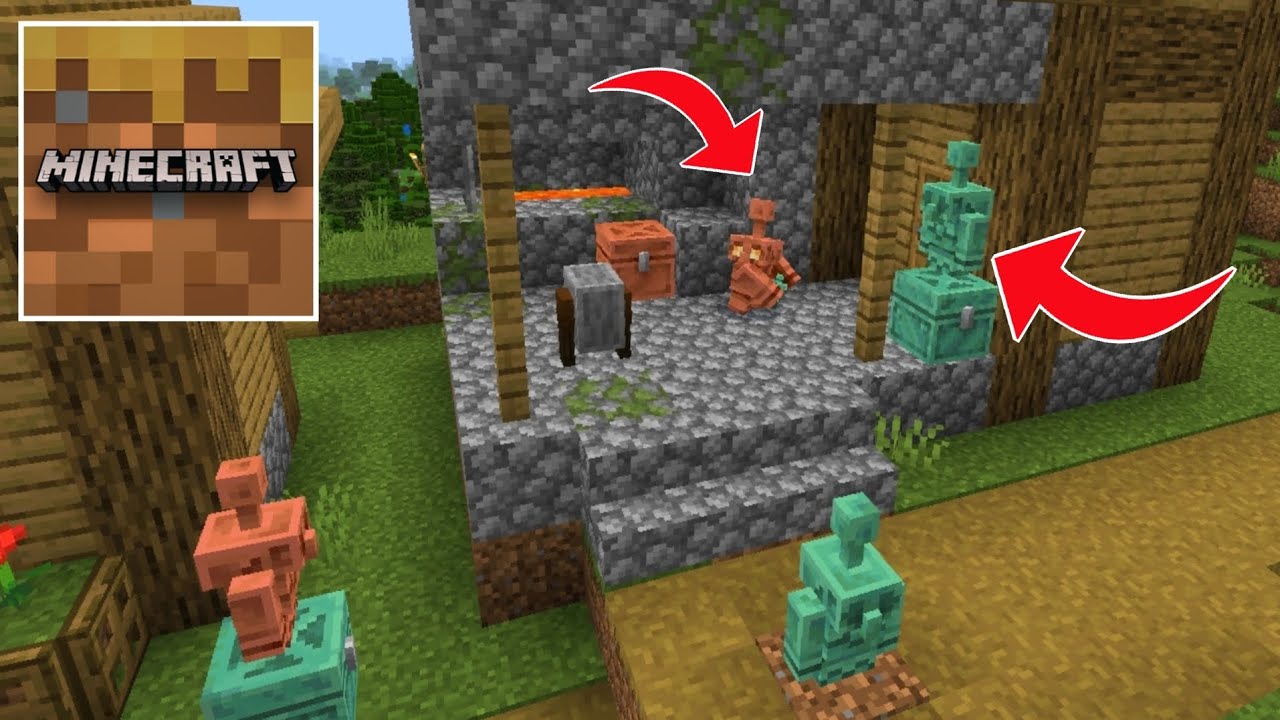 Minecraft Trial - How To Make COPPER GOLEM STATUE in Minecraft Trial 