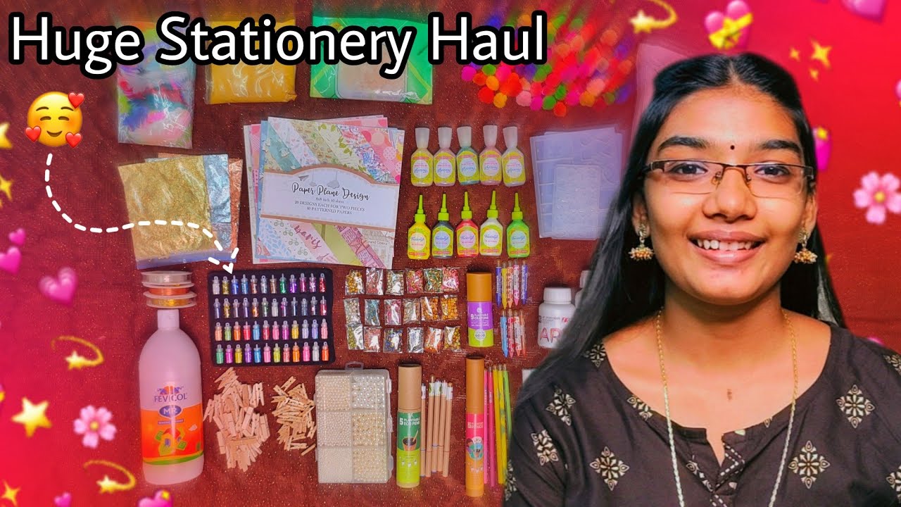 Huge Stationery Haul in தமிழ்😱Pencil வைத்து மரம் வளர்க்கலாம்