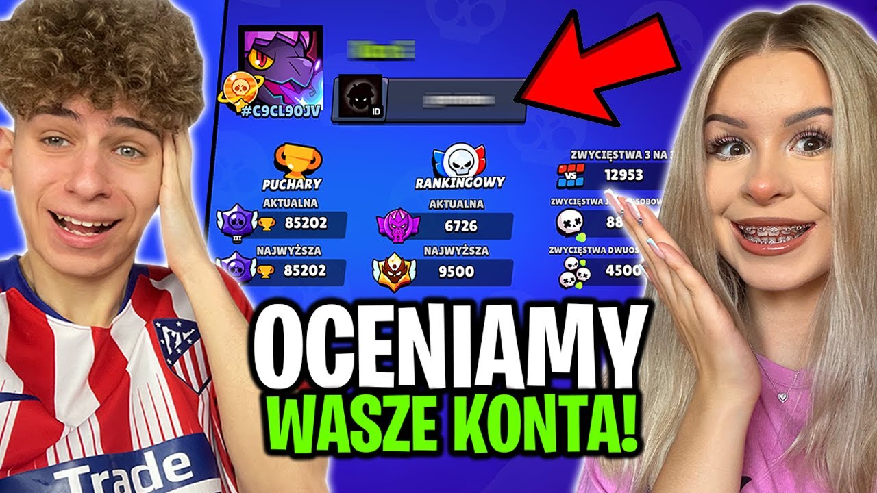 OCENIAMY KONTA WIDZ&Oacute;W w BRAWL STARS #2 - PIERWSZE 10/10 ??😱