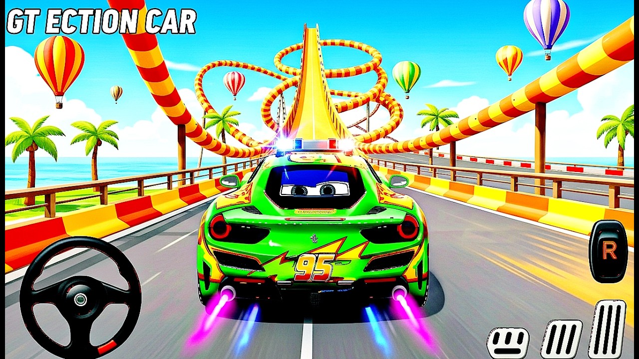 Mega Ramp Sport Car Racing 3D - Extreme Car Stunts -Android Gamepla #MegaRamp #3DGames #CarRacing 44