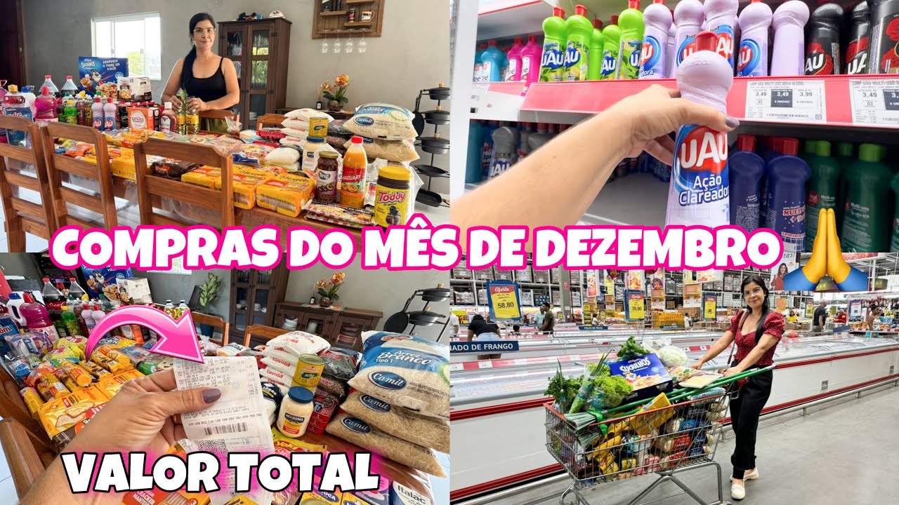 COMPRAS DO MÊS NO ASSAÍ ATACADISTA / Muitas Ofertas 😁/ VALOR TOTAL 🤑