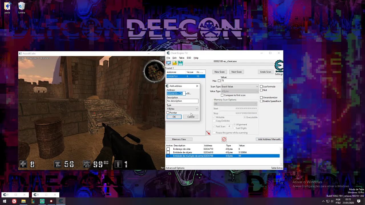 Offsets, Entidades e ponteiros - Cheat Engine