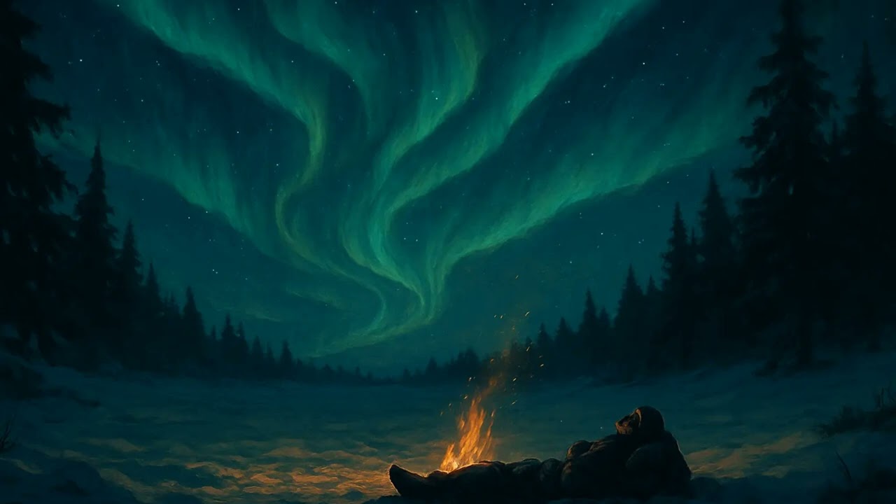 A Sleep Story in Spanish: Whispers Beneath the Northern Lights (Learn Spanish While You Rest)