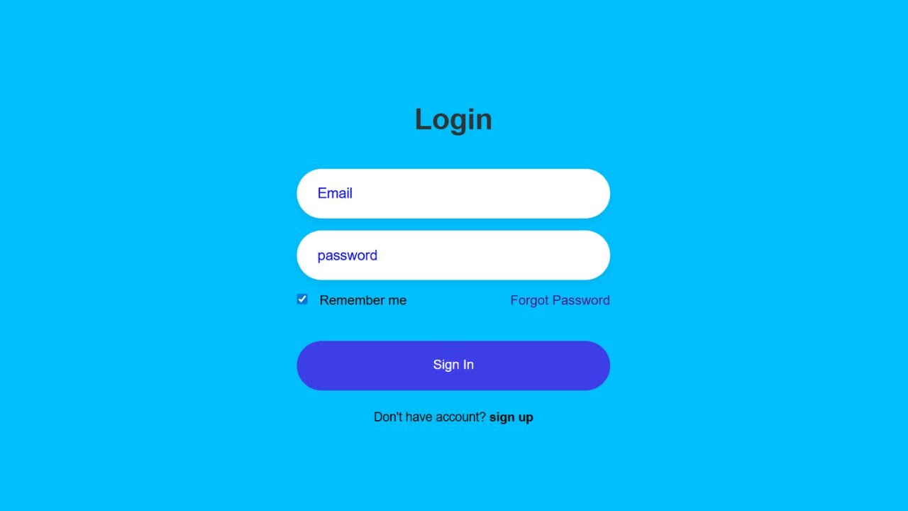 Create a Modern Login Form Using HTML & CSS | Step-by-Step Tutorial