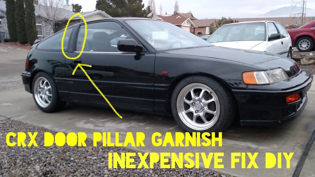 How To Repair 88-91 Honda CRX Door Pillar Trim Garnish Plastic