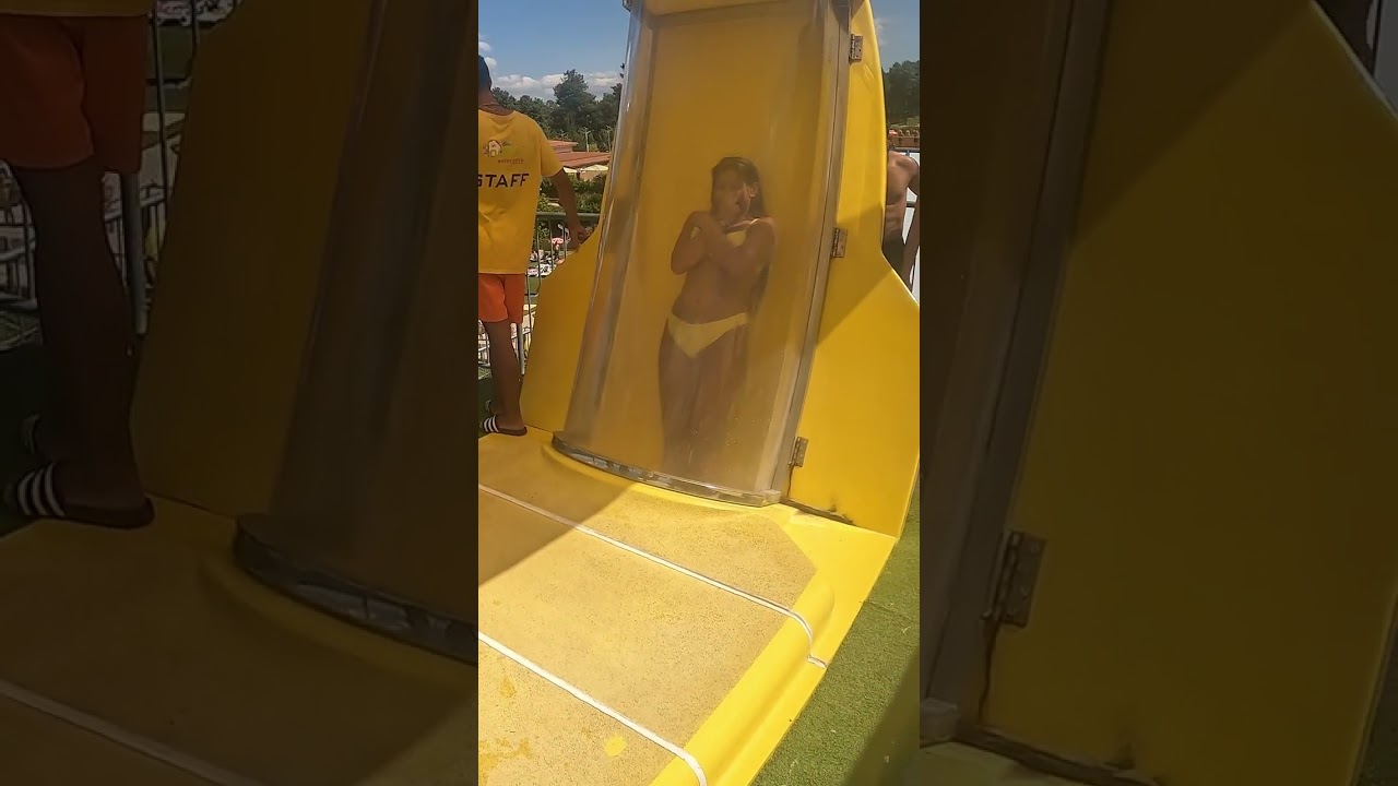 Never do this on a capsule drop waterslide #shorts #viral