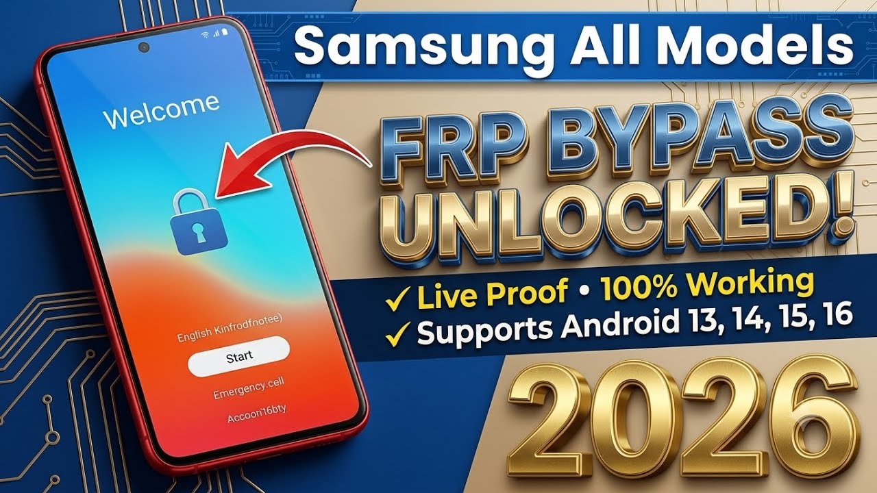 🔥 All Samsung FRP Bypass 2026 | Android 13/14/15/16/17 | All Models | No PC | New Method