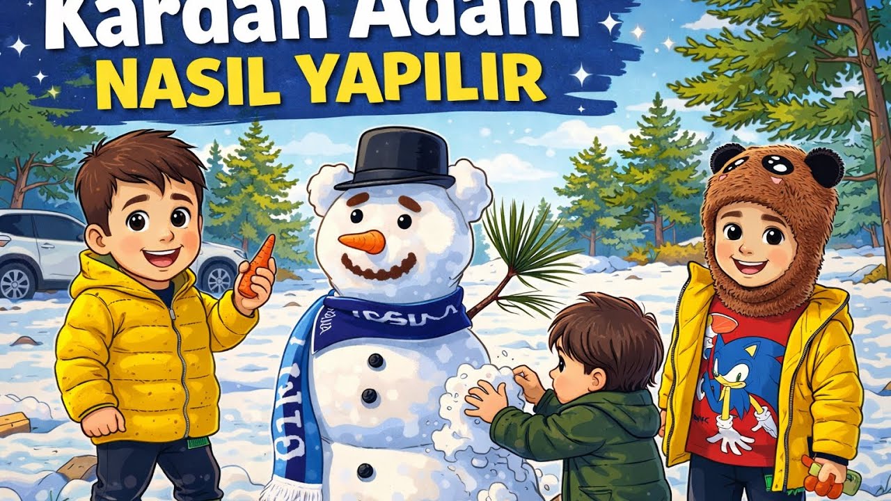 KARDAN ADAM YAPARKEN BAŞIMIZA GELENLER EĞLENCELİ ÇOCUK VİDEO 