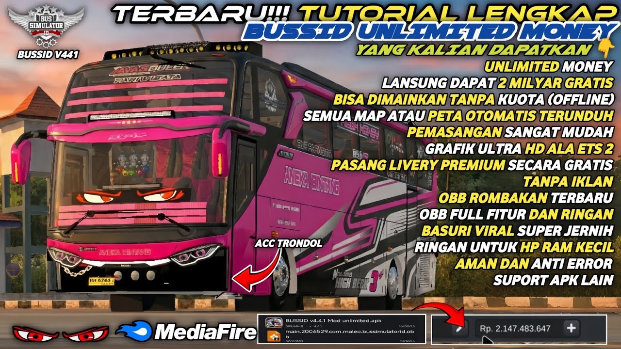 UPDATE BUSSID 4.4.1 !! CARA PASANG APK + OBB BUSSID V4.4.1 TERBARU | BISA SEMUA HP