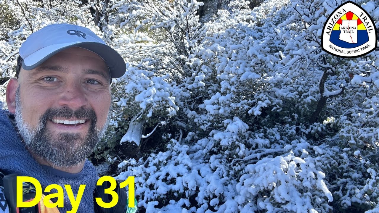 2025 AZT Thru Hike Day 31: SNOW Day || Mogollon Rim